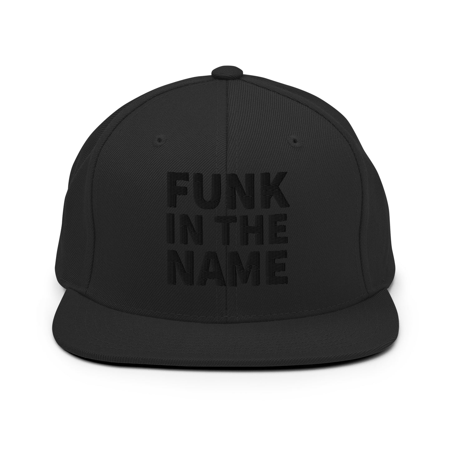 FUNK Snapback Hat- Black Logo
